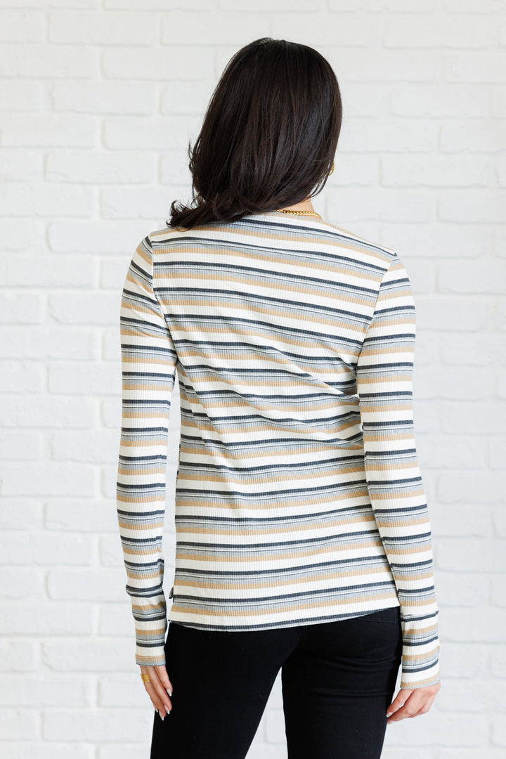 East Coast Breeze Striped Top-110 Long Sleeve Tops-Inspired by Justeen-Women's Clothing Boutique