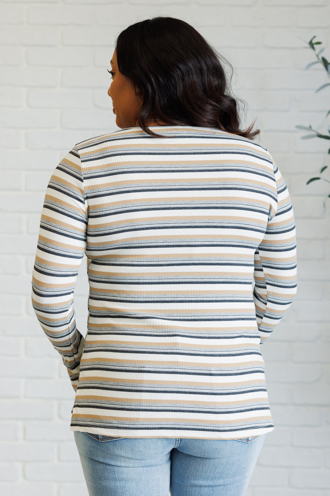 East Coast Breeze Striped Top-110 Long Sleeve Tops-Inspired by Justeen-Women's Clothing Boutique