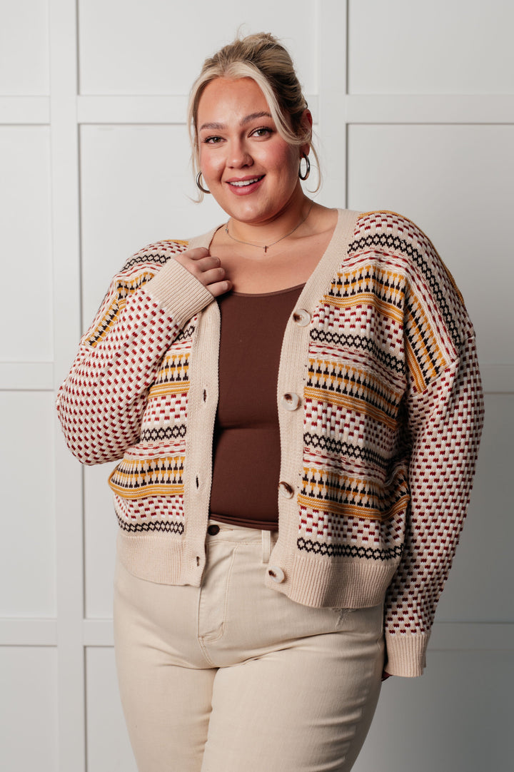 Effortless Elements Striped Cardigan-Cardigans + Kimonos-Inspired by Justeen-Women's Clothing Boutique