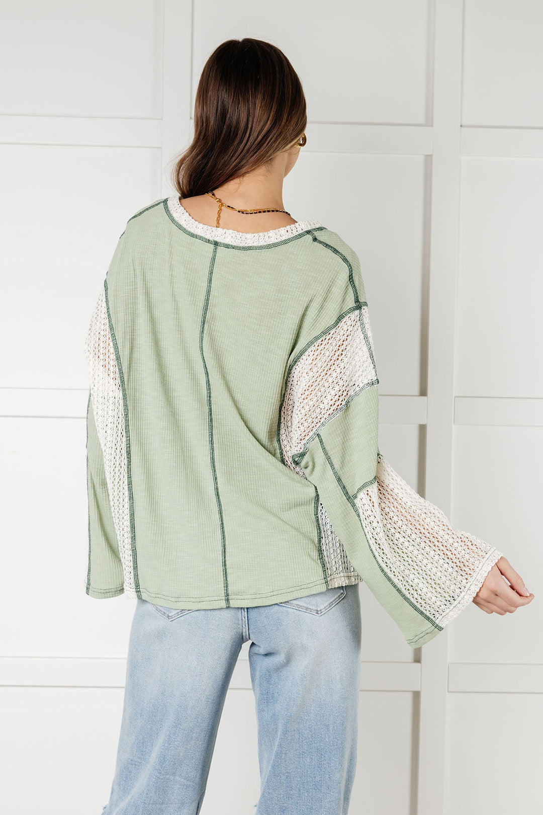 Elemental My Dear Patchwork Top-110 Long Sleeve Tops-Inspired by Justeen-Women's Clothing Boutique