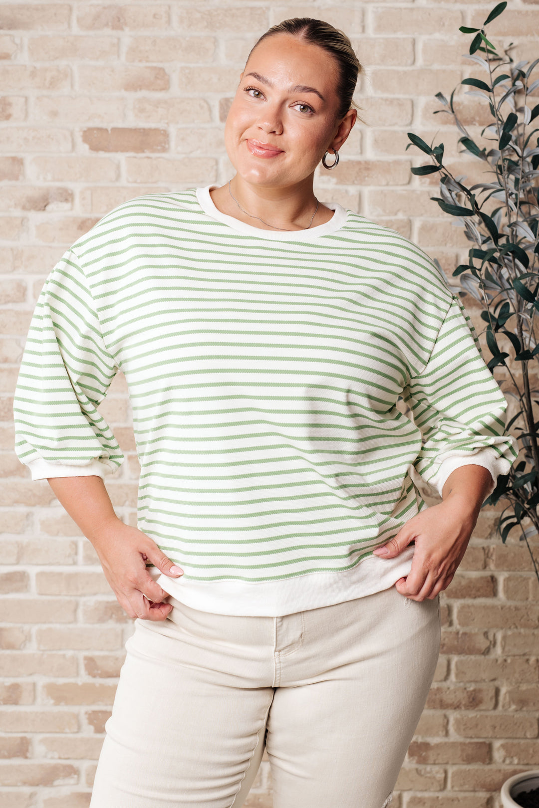 Enrichment Time Striped Top-Short Sleeve Tops-Inspired by Justeen-Women's Clothing Boutique