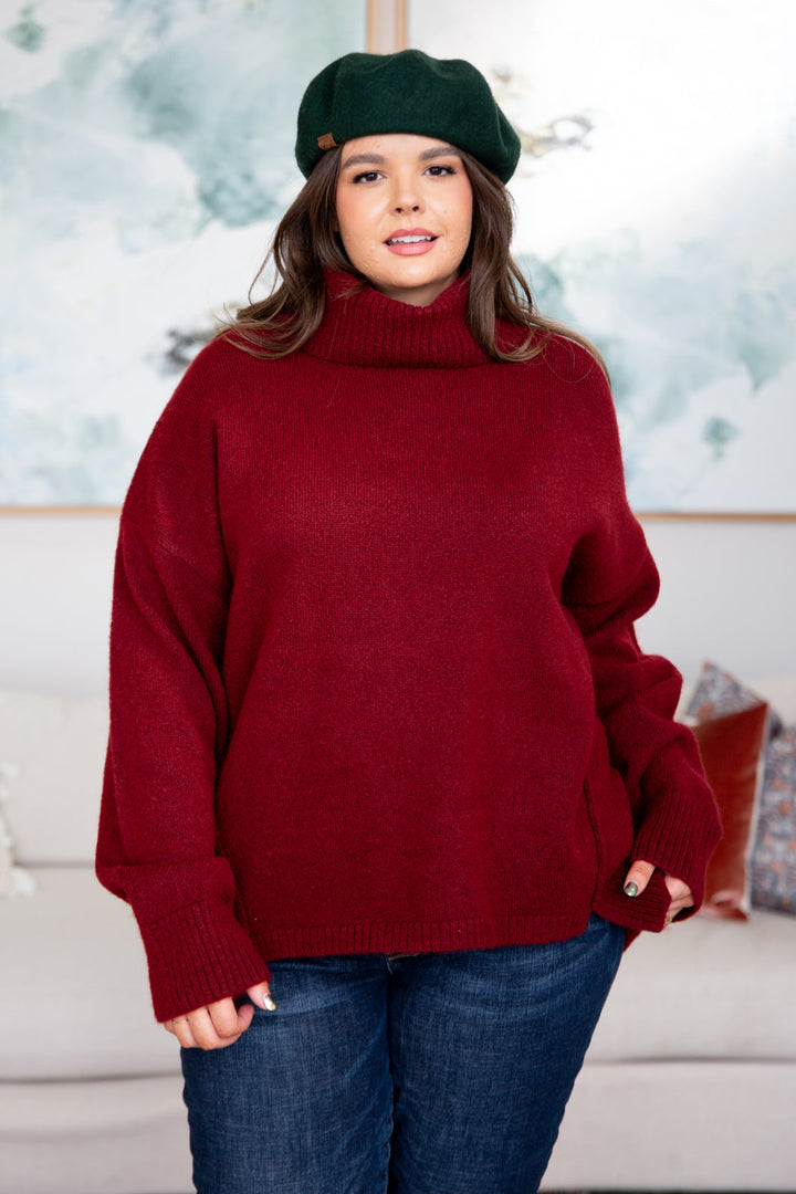 Envelop Me Turtleneck Sweater-Sweaters/Sweatshirts-Inspired by Justeen-Women's Clothing Boutique