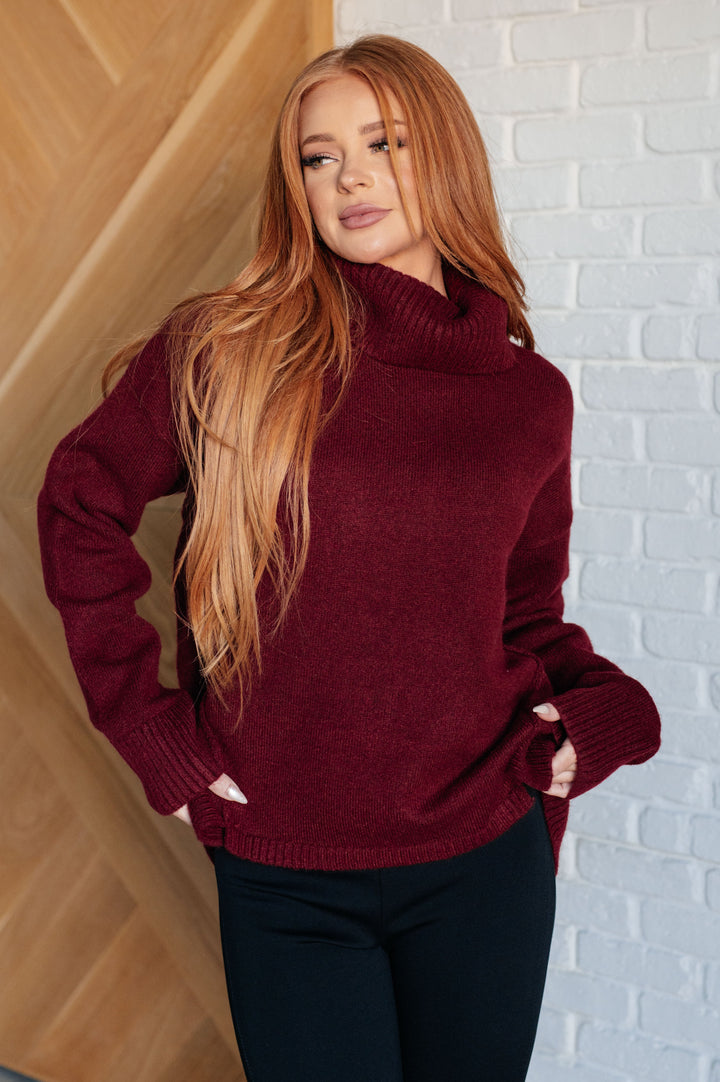 Envelop Me Turtleneck Sweater-Sweaters/Sweatshirts-Inspired by Justeen-Women's Clothing Boutique