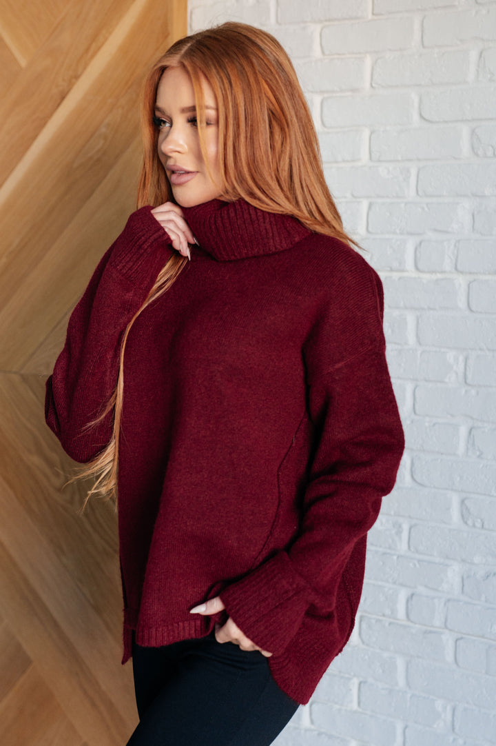 Envelop Me Turtleneck Sweater-Sweaters/Sweatshirts-Inspired by Justeen-Women's Clothing Boutique