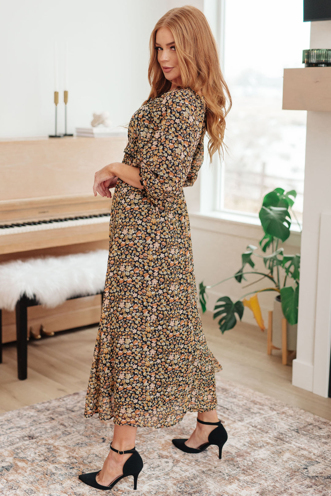 Ever So Briefly Floral Maxi Dress-Dresses-Inspired by Justeen-Women's Clothing Boutique