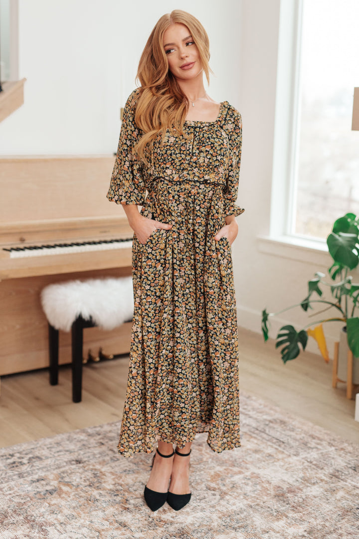 Ever So Briefly Floral Maxi Dress-Dresses-Inspired by Justeen-Women's Clothing Boutique