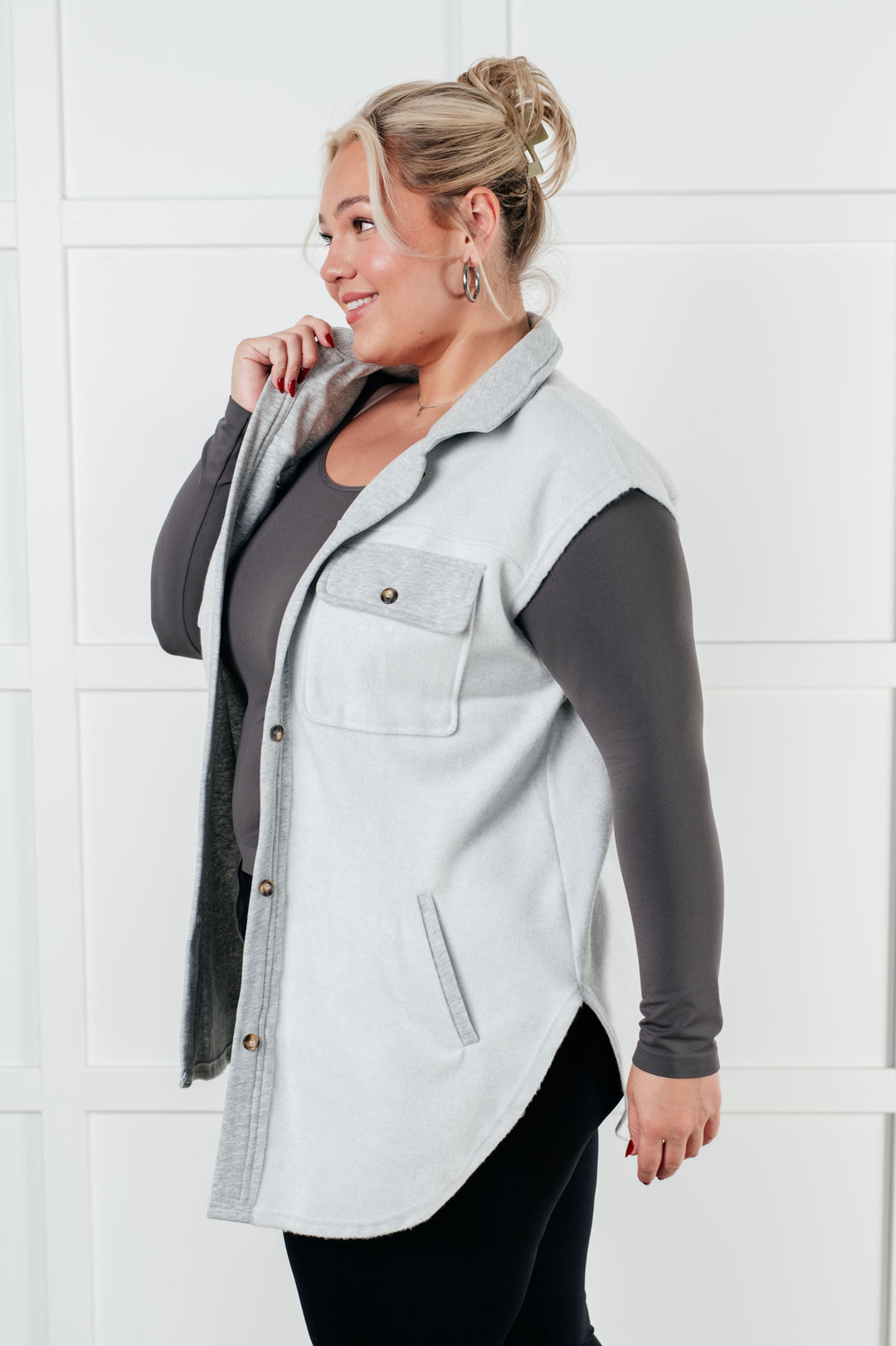 Exciting Expectations Sleeveless Shacket-Outerwear-Inspired by Justeen-Women's Clothing Boutique