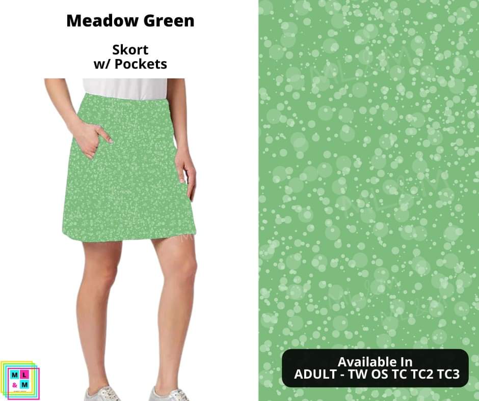 Meadow Green Skort-Leggings-Inspired by Justeen-Women's Clothing Boutique in Chicago, Illinois