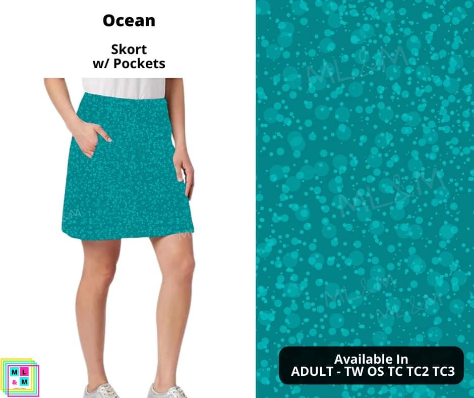 Ocean Skort-Leggings-Inspired by Justeen-Women's Clothing Boutique in Chicago, Illinois