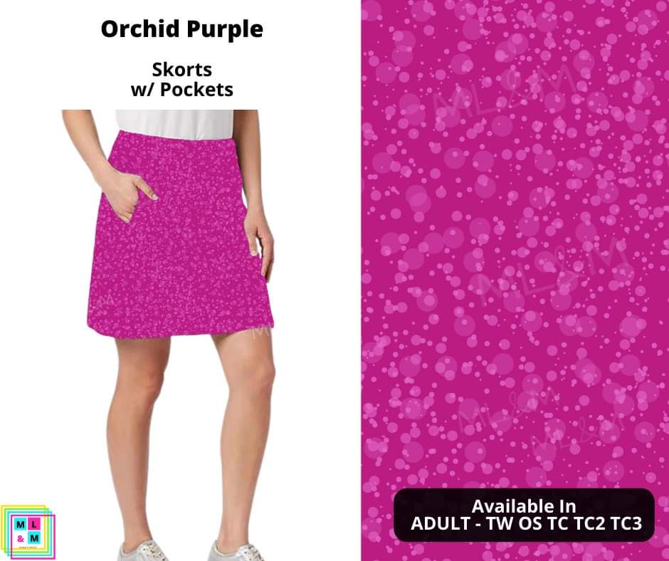 Orchid Purple Skort-Leggings-Inspired by Justeen-Women's Clothing Boutique