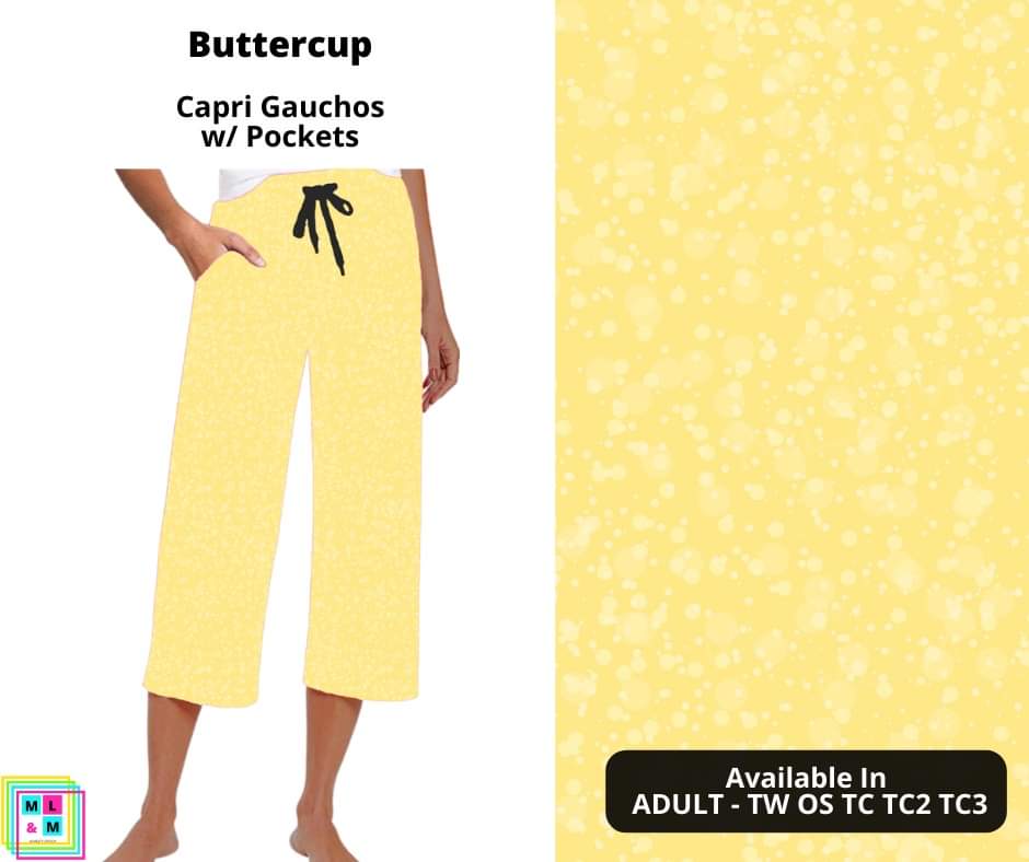 Buttercup Capri Gauchos-Leggings-Inspired by Justeen-Women's Clothing Boutique in Chicago, Illinois