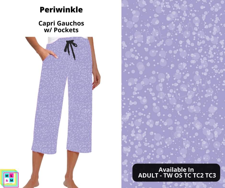 Periwinkle Capri Gauchos-Leggings-Inspired by Justeen-Women's Clothing Boutique in Chicago, Illinois