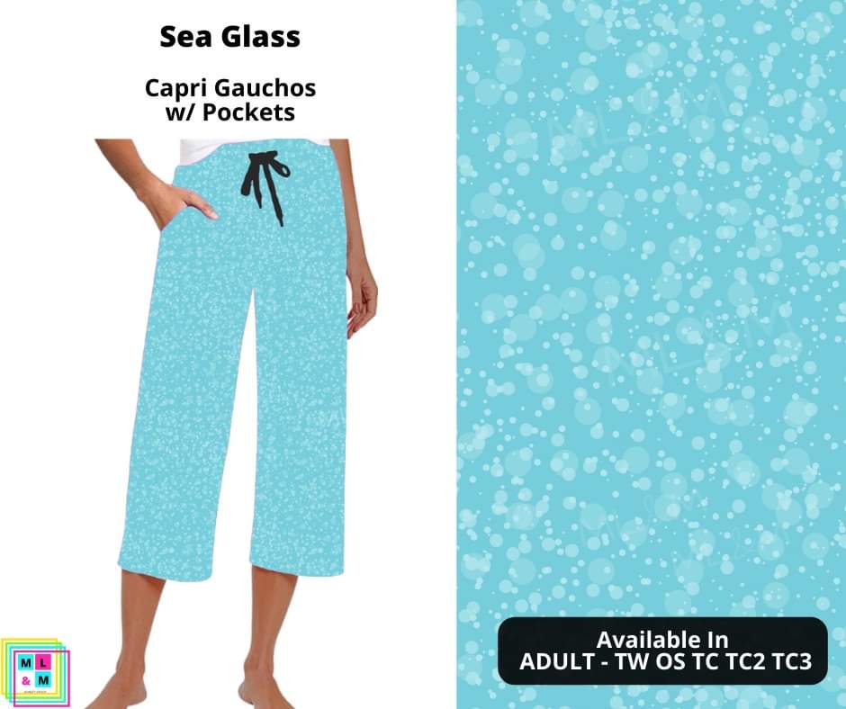 Sea Glass Capri Gauchos-Leggings-Inspired by Justeen-Women's Clothing Boutique in Chicago, Illinois