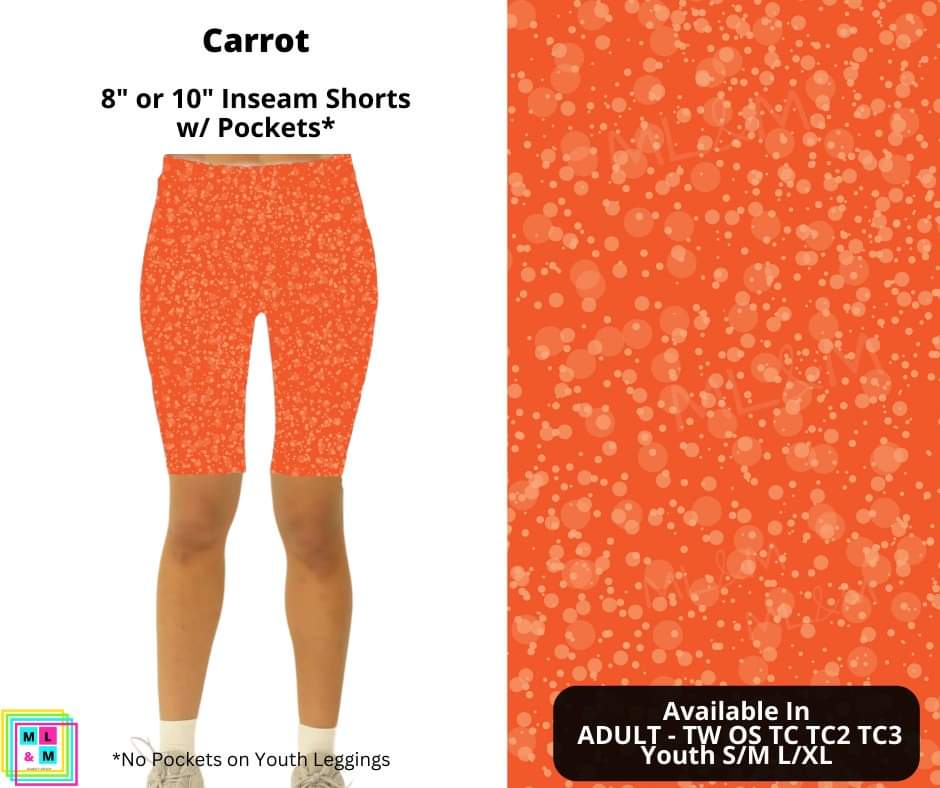 Carrot Shorts-Leggings-Inspired by Justeen-Women's Clothing Boutique in Chicago, Illinois