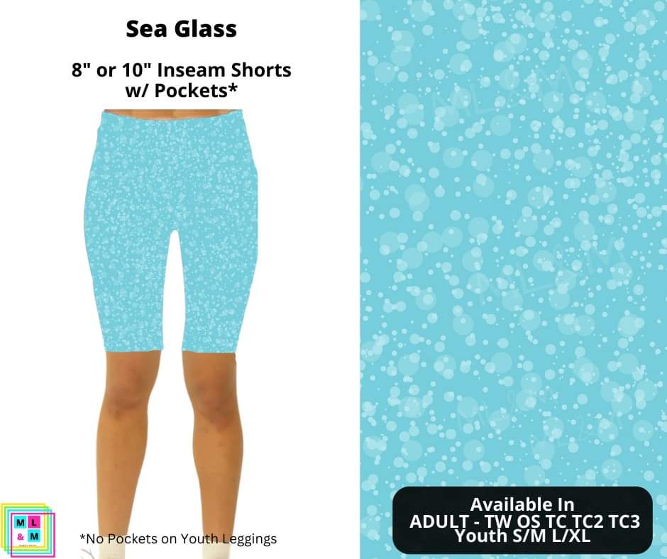 Sea Glass Shorts-Leggings-Inspired by Justeen-Women's Clothing Boutique in Chicago, Illinois