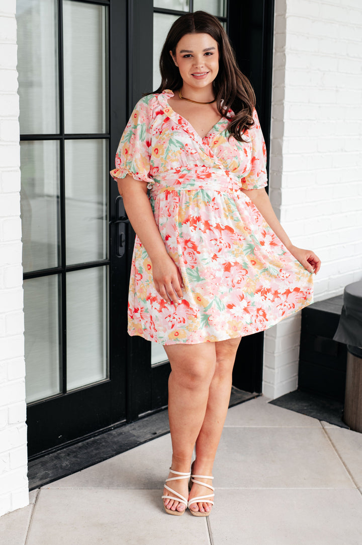 Fancy Free Floral Dress-Dresses-Inspired by Justeen-Women's Clothing Boutique