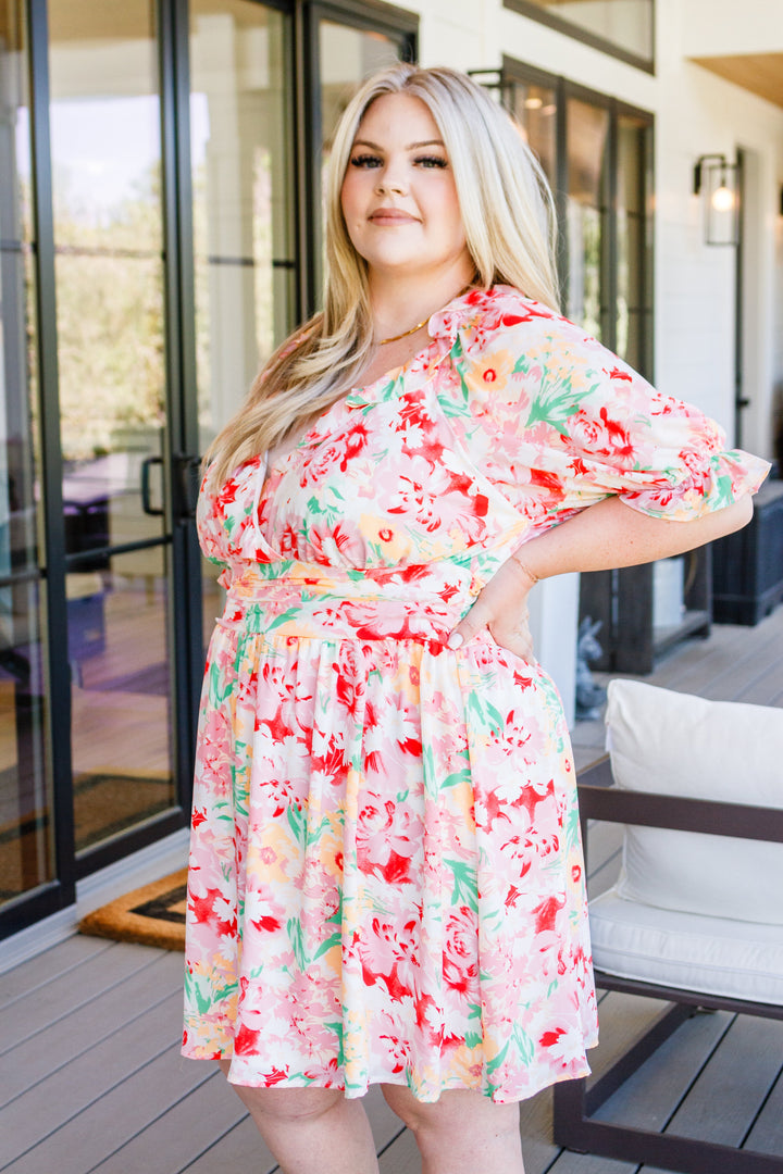 Fancy Free Floral Dress-Dresses-Inspired by Justeen-Women's Clothing Boutique