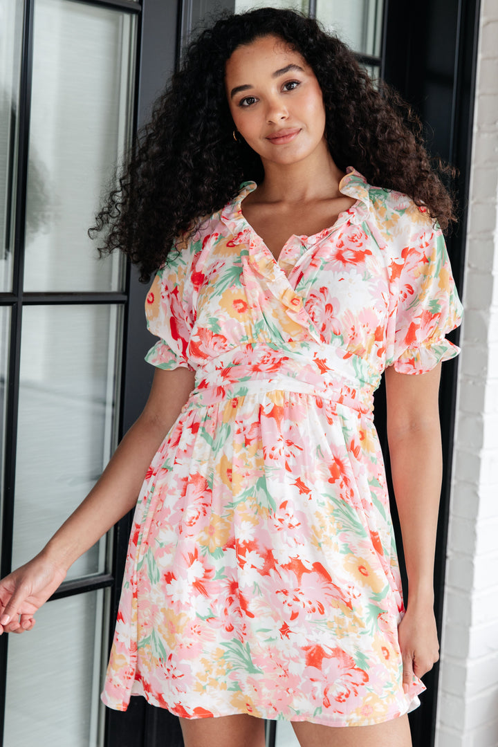 Fancy Free Floral Dress-Dresses-Inspired by Justeen-Women's Clothing Boutique