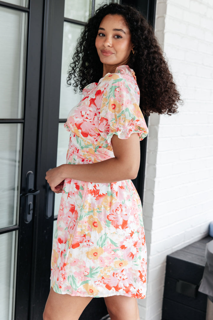 Fancy Free Floral Dress-Dresses-Inspired by Justeen-Women's Clothing Boutique