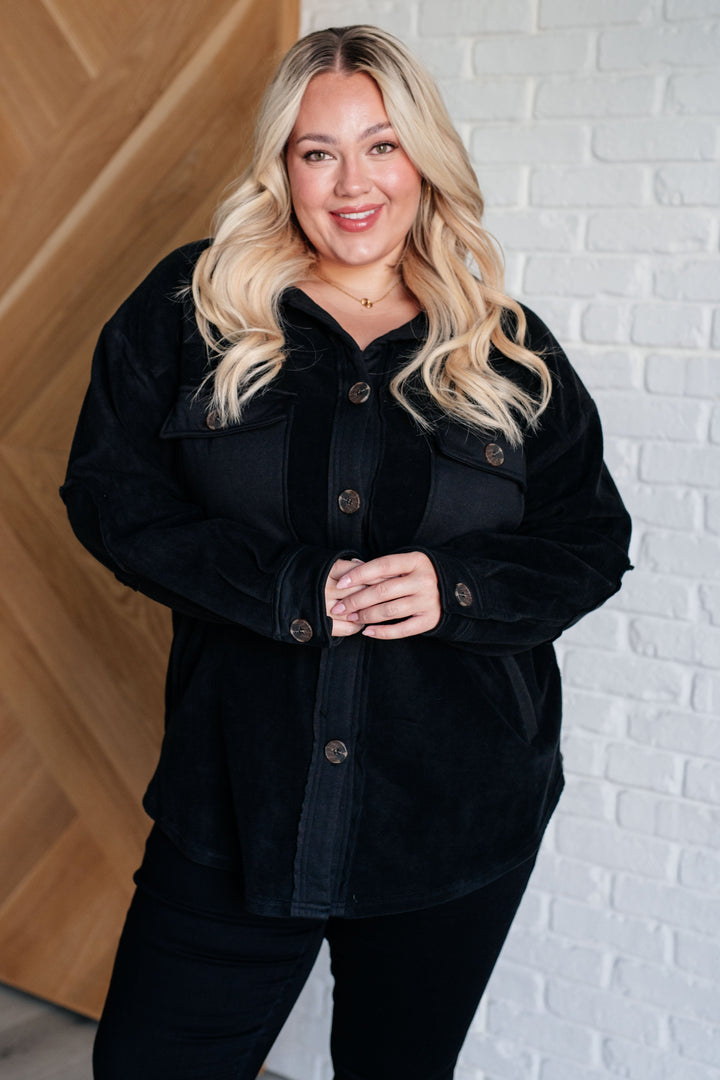 Fantastic in Fleece Jacket in Black-Outerwear-Inspired by Justeen-Women's Clothing Boutique