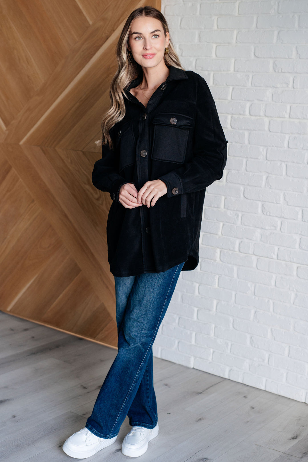 Fantastic in Fleece Jacket in Black-Outerwear-Inspired by Justeen-Women's Clothing Boutique