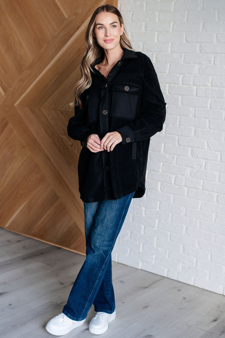 Fantastic in Fleece Jacket in Black-Outerwear-Inspired by Justeen-Women's Clothing Boutique