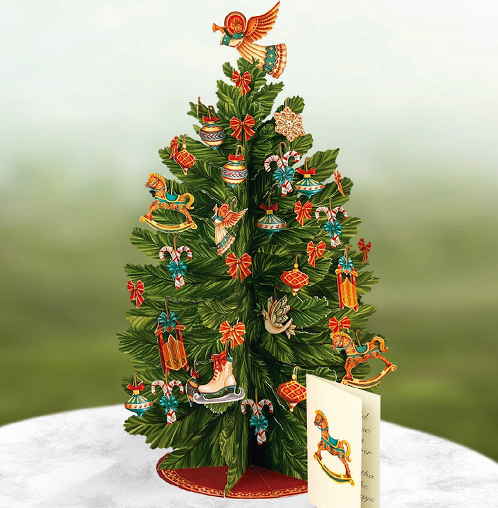 Pop-up 3D Greeting Card, Christmas Tree-220 Beauty/Gift-Inspired by Justeen-Women's Clothing Boutique in Chicago, Illinois