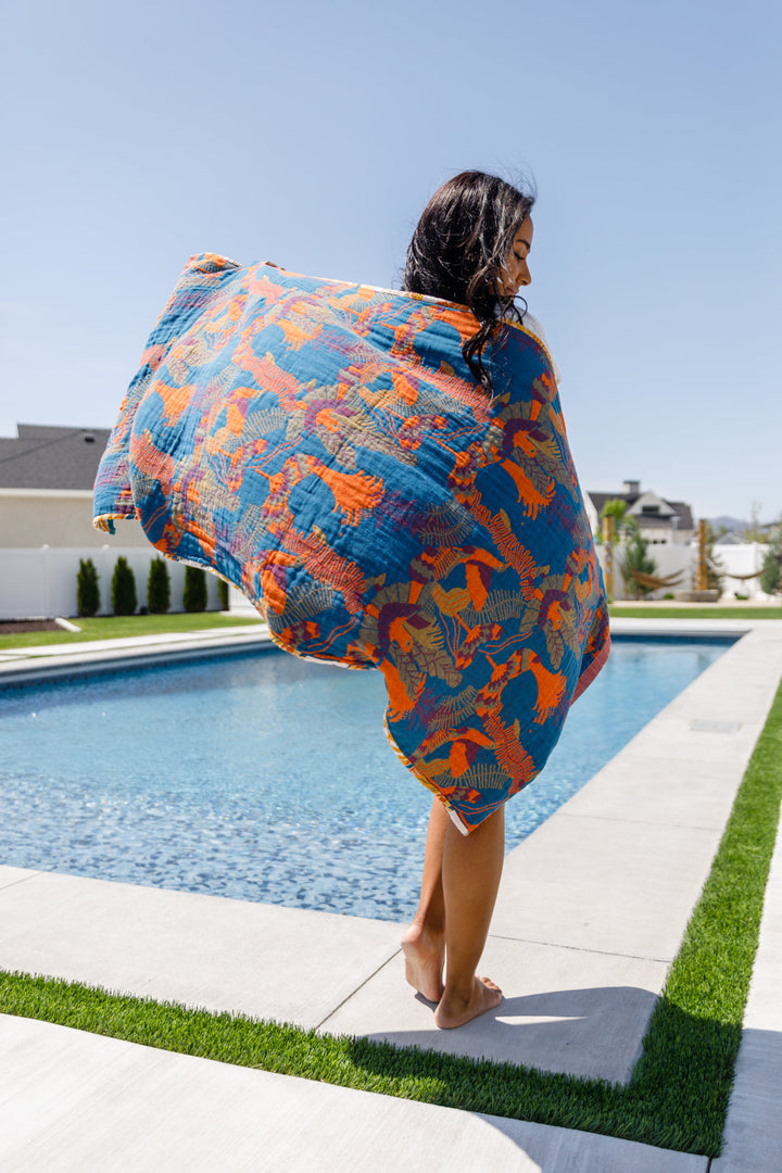 Luxury Beach Towel in Bird Of Paradise-220 Beauty/Gift-Inspired by Justeen-Women's Clothing Boutique