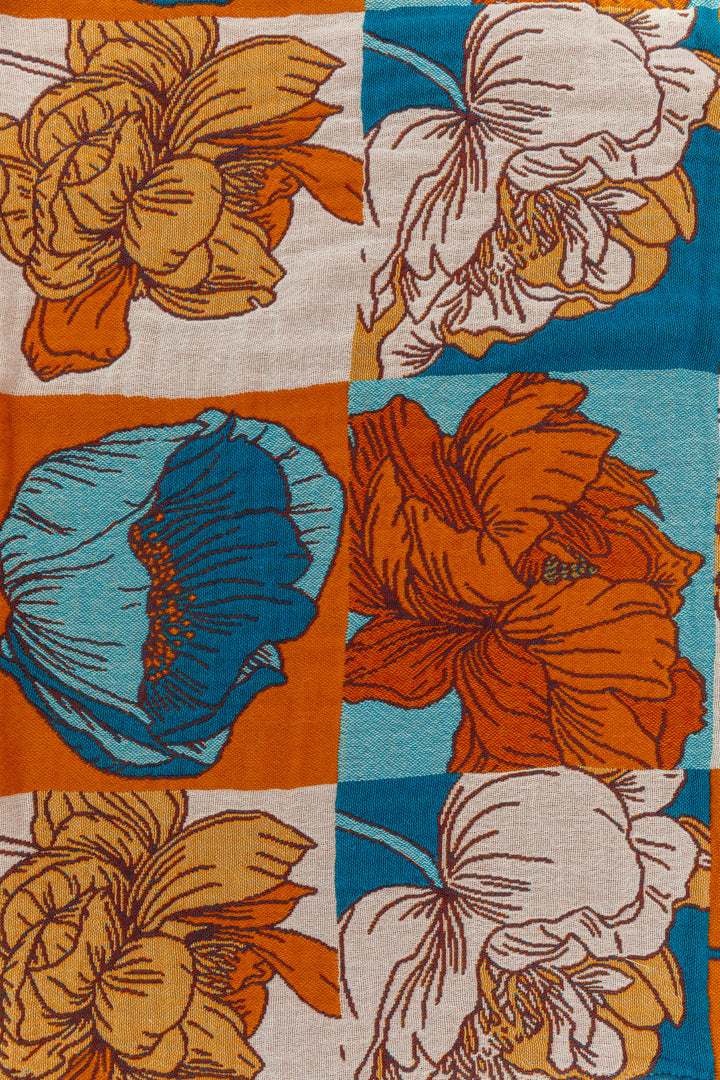 Luxury Beach Towel in Block Floral-220 Beauty/Gift-Inspired by Justeen-Women's Clothing Boutique