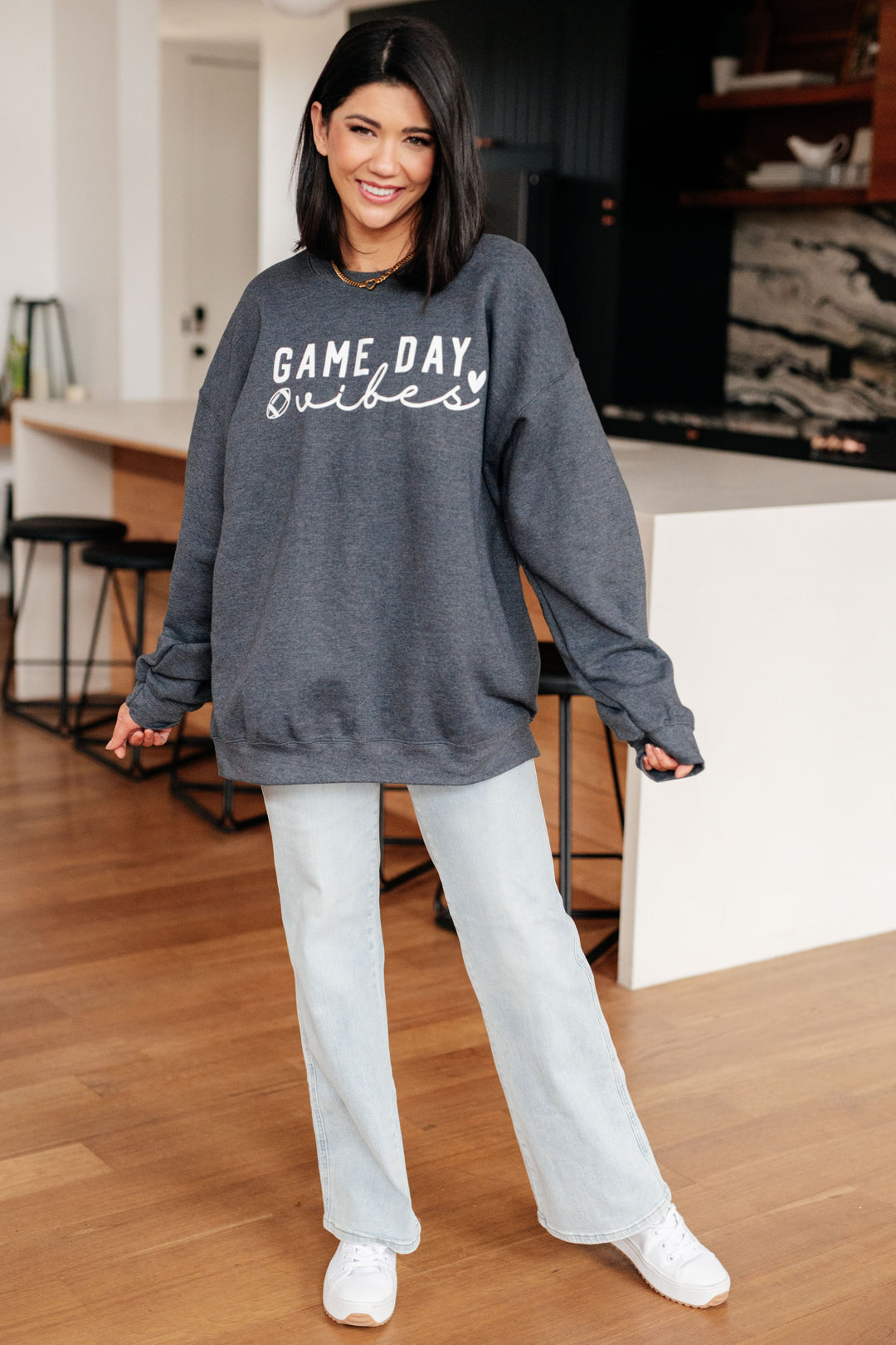 Game Day Vibes Pullover-Sweaters/Sweatshirts-Inspired by Justeen-Women's Clothing Boutique