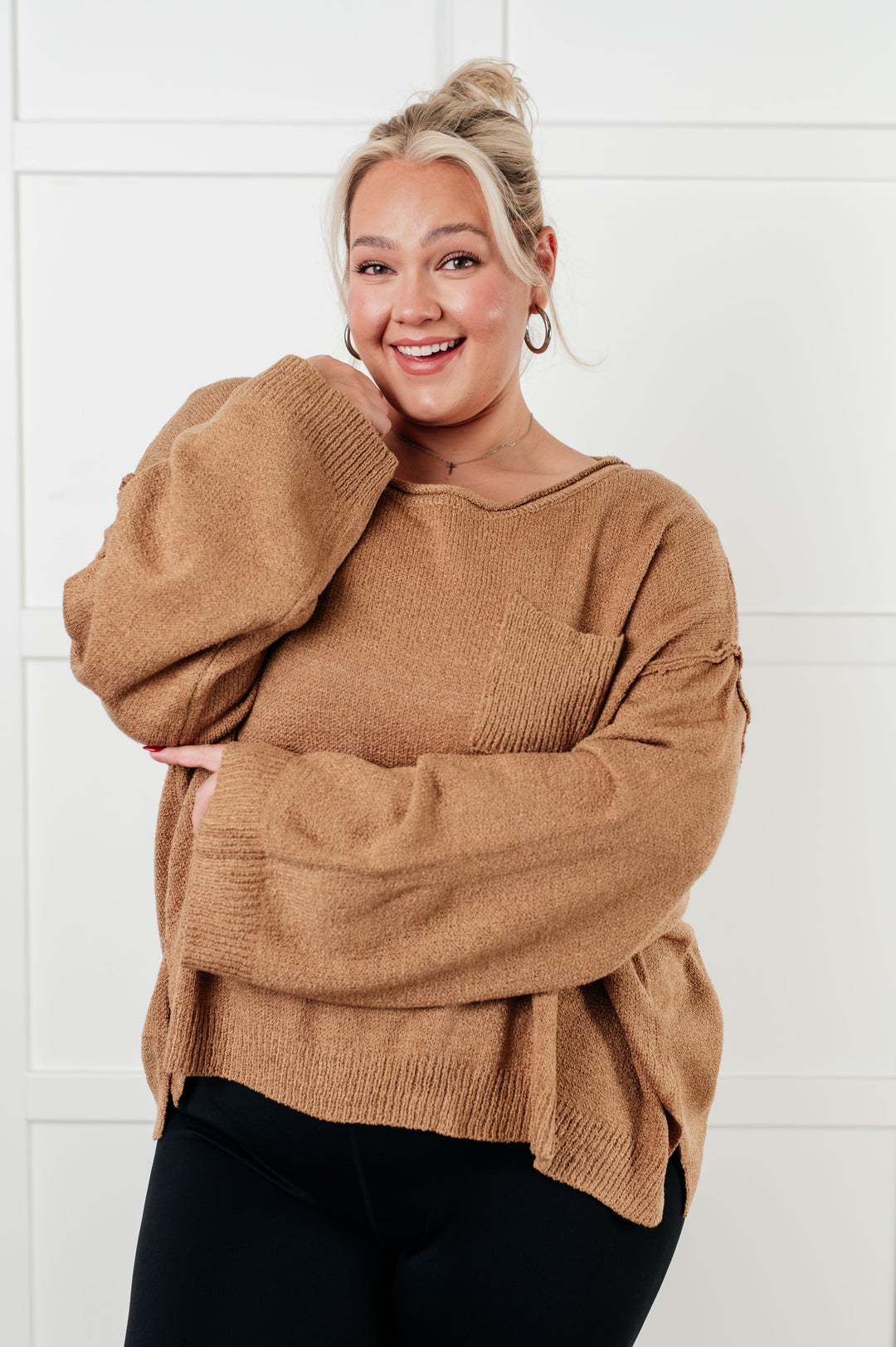 General Feeling Boatneck Sweater-Sweaters/Sweatshirts-Inspired by Justeen-Women's Clothing Boutique