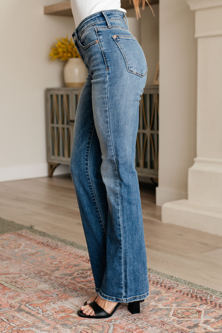 Genevieve Mid Rise Vintage Bootcut Jeans-Denim-Inspired by Justeen-Women's Clothing Boutique in Chicago, Illinois