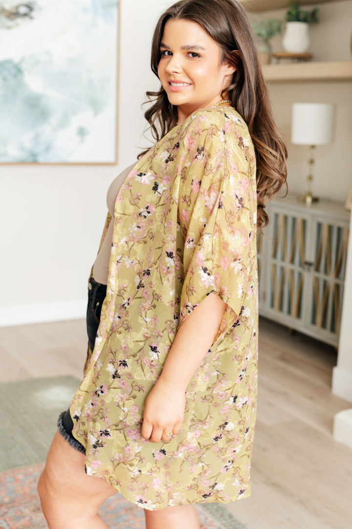 Go Anywhere Floral Kimono-Cardigans + Kimonos-Inspired by Justeen-Women's Clothing Boutique in Chicago, Illinois