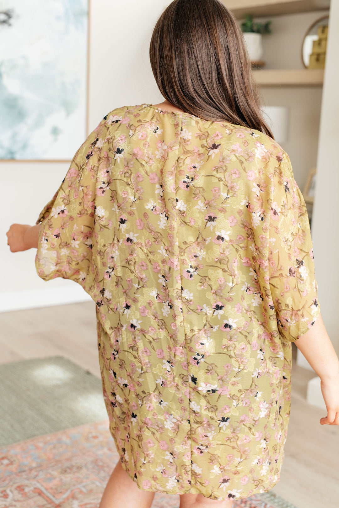 Go Anywhere Floral Kimono-Cardigans + Kimonos-Inspired by Justeen-Women's Clothing Boutique in Chicago, Illinois
