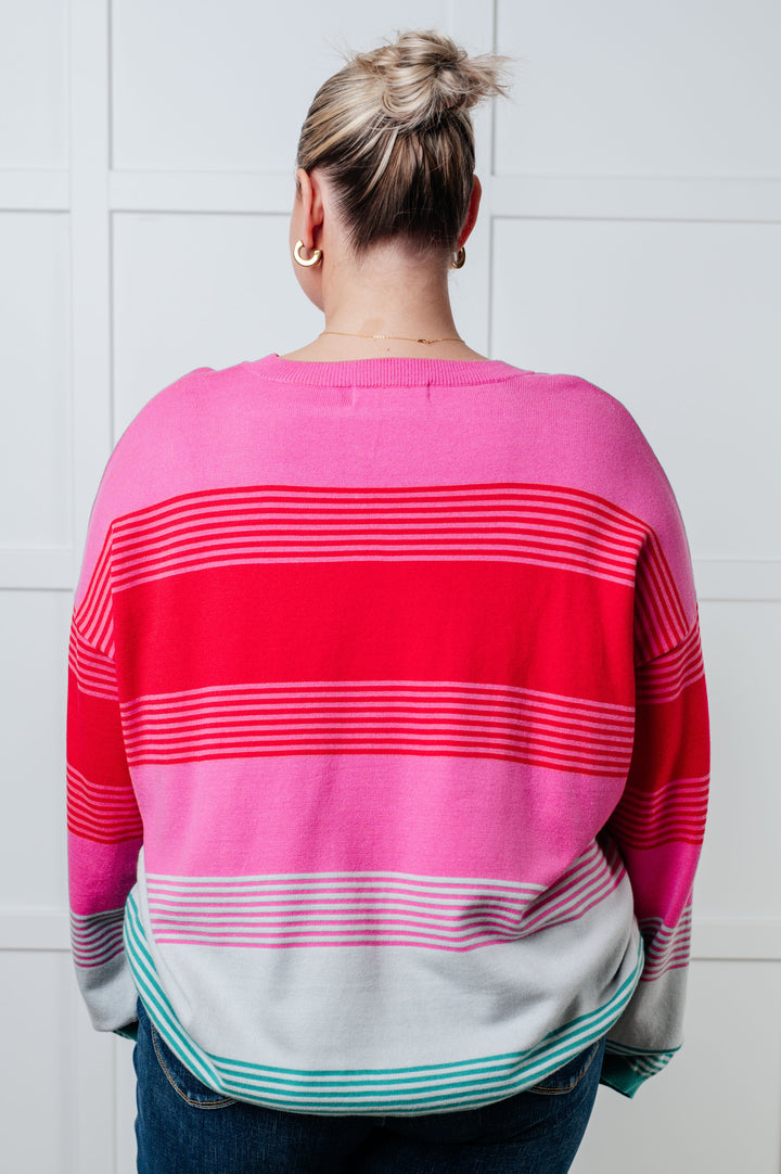 Gradual Feelings Striped Sweater-Sweaters/Sweatshirts-Inspired by Justeen-Women's Clothing Boutique