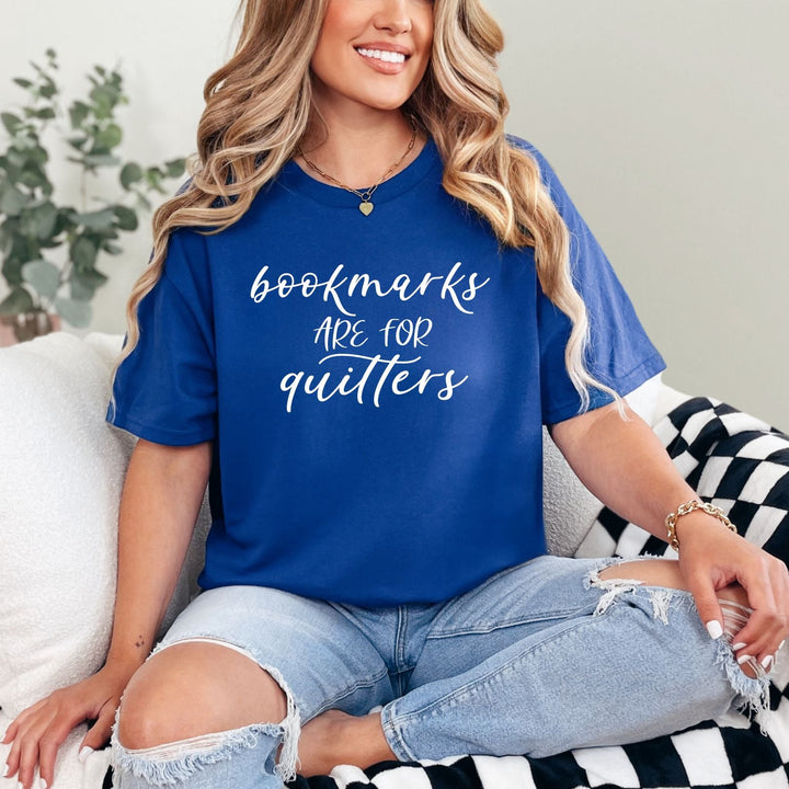 Bookmarks Are For Quitters Graphic Tee-Womens-Inspired by Justeen-Women's Clothing Boutique