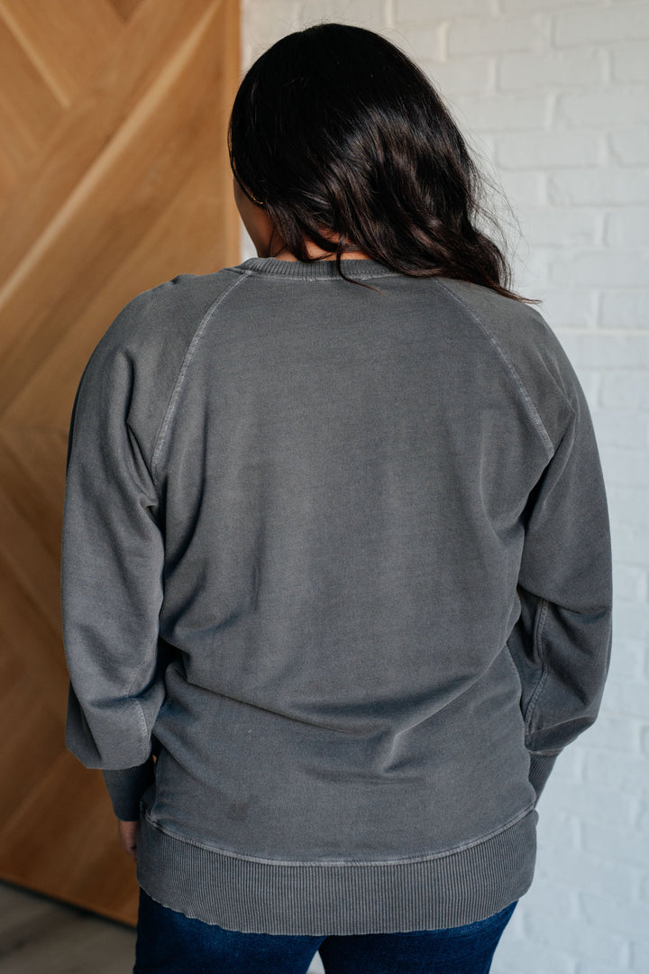 Hands Down Favorite Sweatshirt in Black-Sweaters/Sweatshirts-Inspired by Justeen-Women's Clothing Boutique