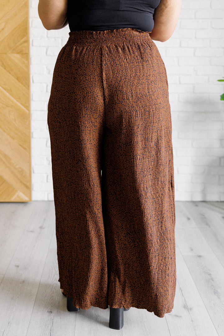 Harmony High Rise Wide Leg Pants in Brown-Pants-Inspired by Justeen-Women's Clothing Boutique