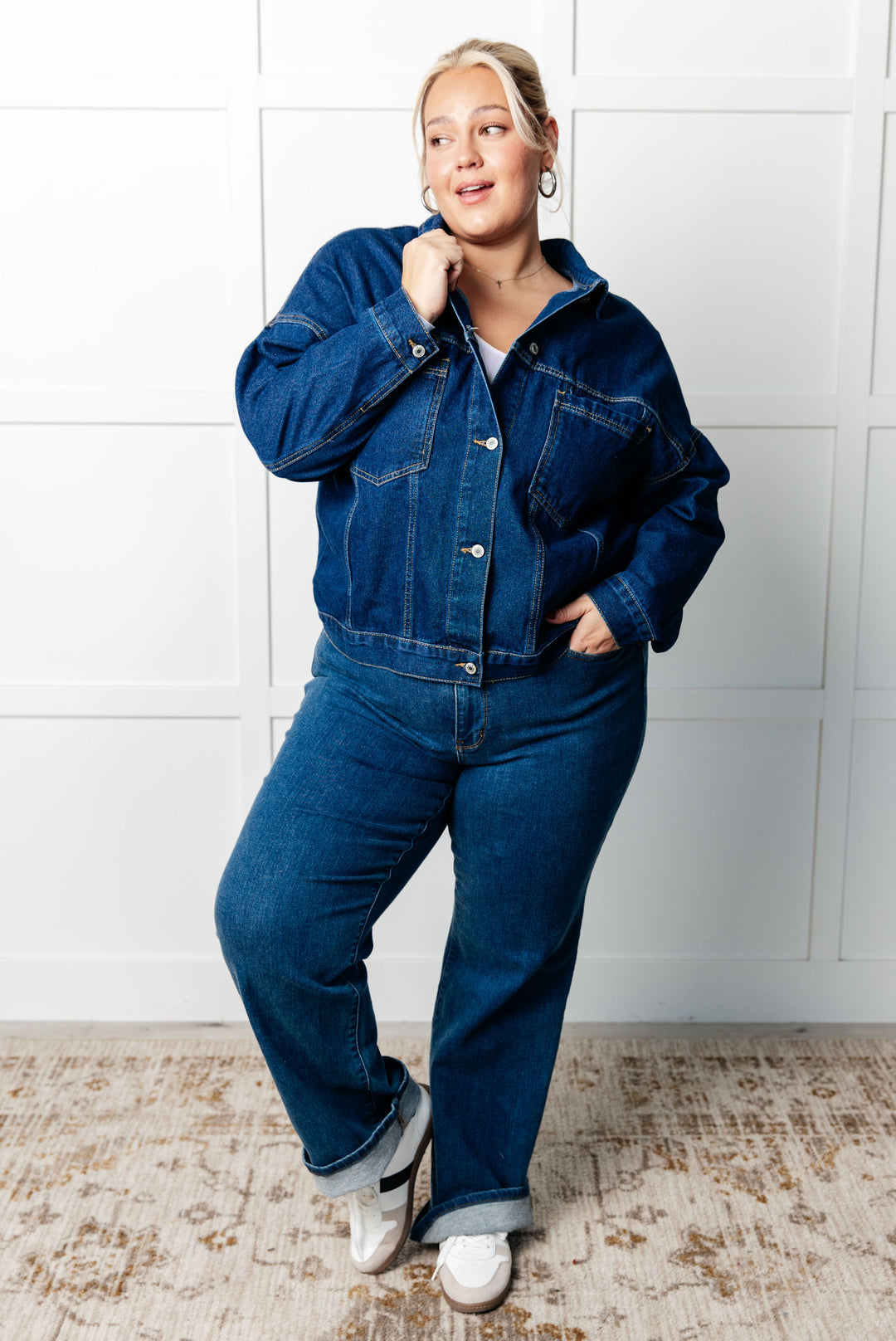 Have We Met Oversized Denim Jacket-Outerwear-Inspired by Justeen-Women's Clothing Boutique