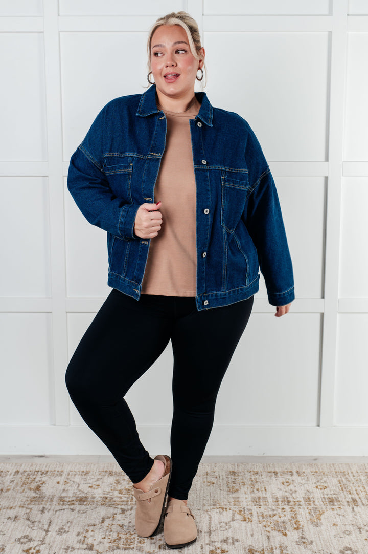 Have We Met Oversized Denim Jacket-Outerwear-Inspired by Justeen-Women's Clothing Boutique