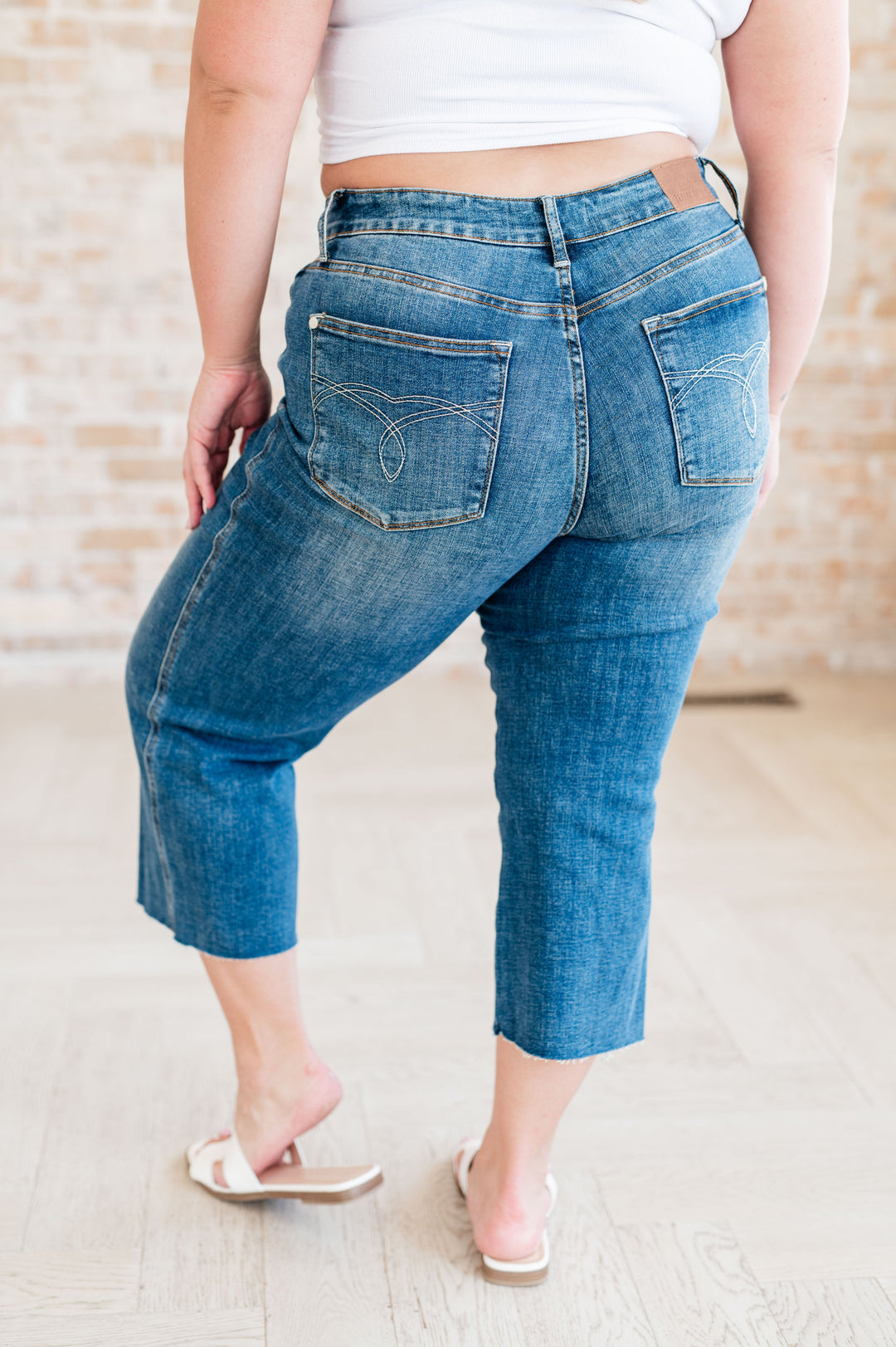 Hayes High Rise Wide Leg Crop Jeans-Denim-Inspired by Justeen-Women's Clothing Boutique in Chicago, Illinois