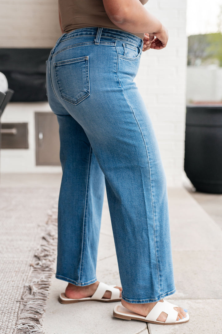 Hayes High Rise Wide Leg Crop Jeans-Denim-Inspired by Justeen-Women's Clothing Boutique