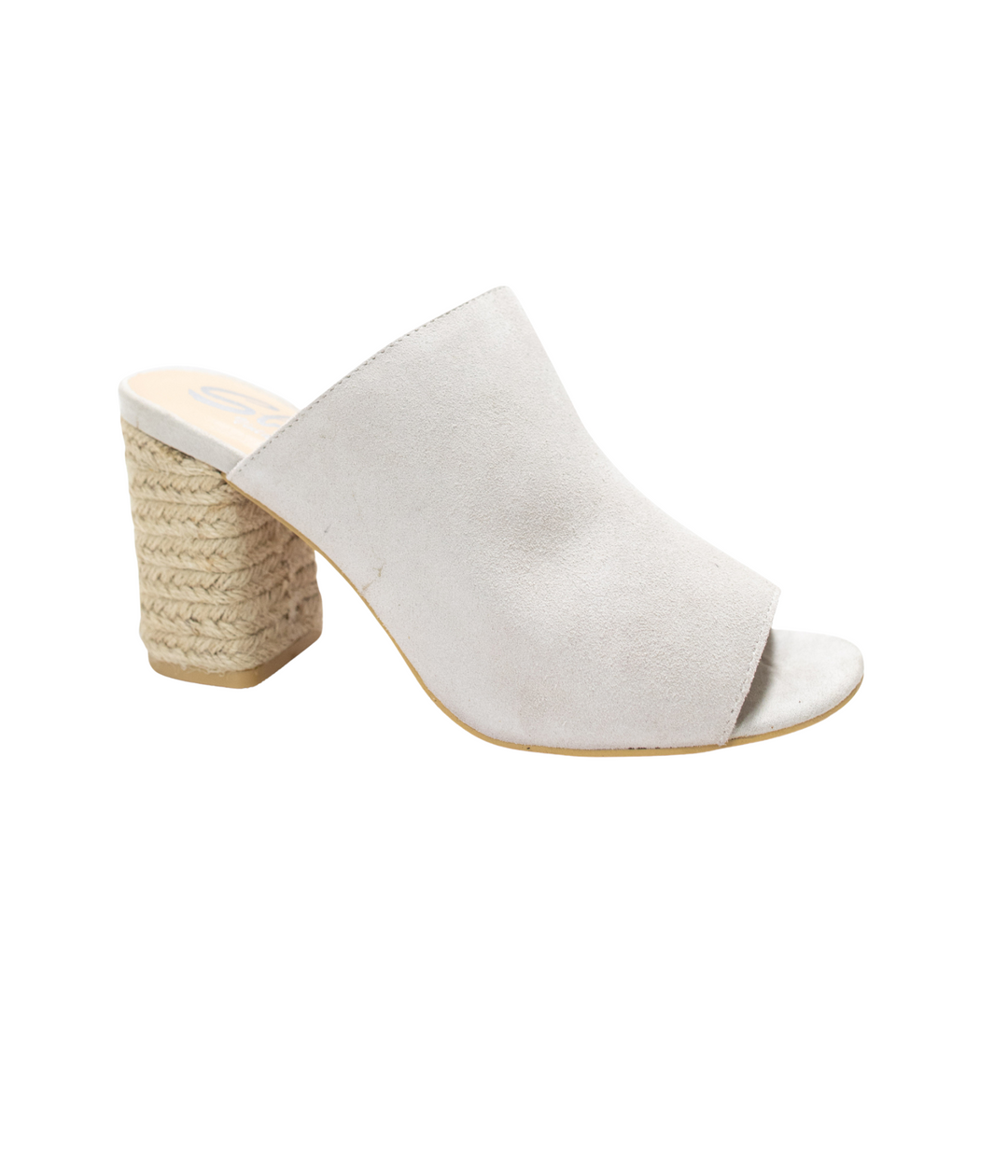 Helena Heeled Sandal in Ice Suede-Shoes-Inspired by Justeen-Women's Clothing Boutique