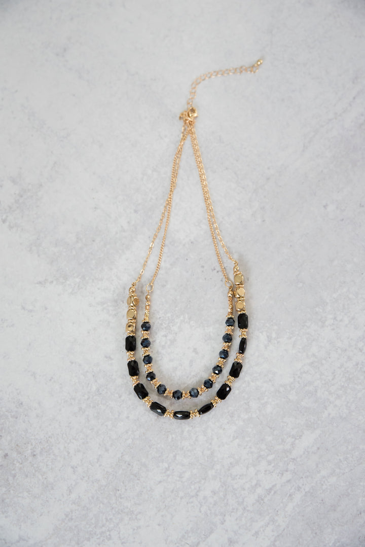 In the Moment Necklace in Black-Urbanista-Inspired by Justeen-Women's Clothing Boutique