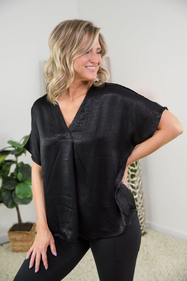 Wishful Thinker Top in Black-Andre by Unit-Inspired by Justeen-Women's Clothing Boutique