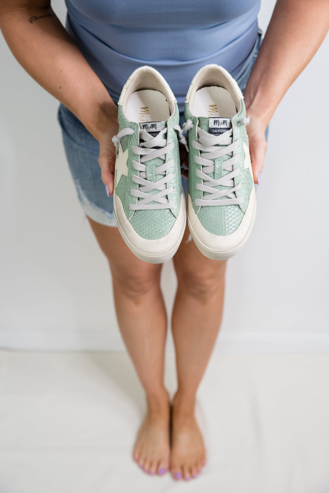 Sadie Sneakers in Green-Miracle Miles-Inspired by Justeen-Women's Clothing Boutique