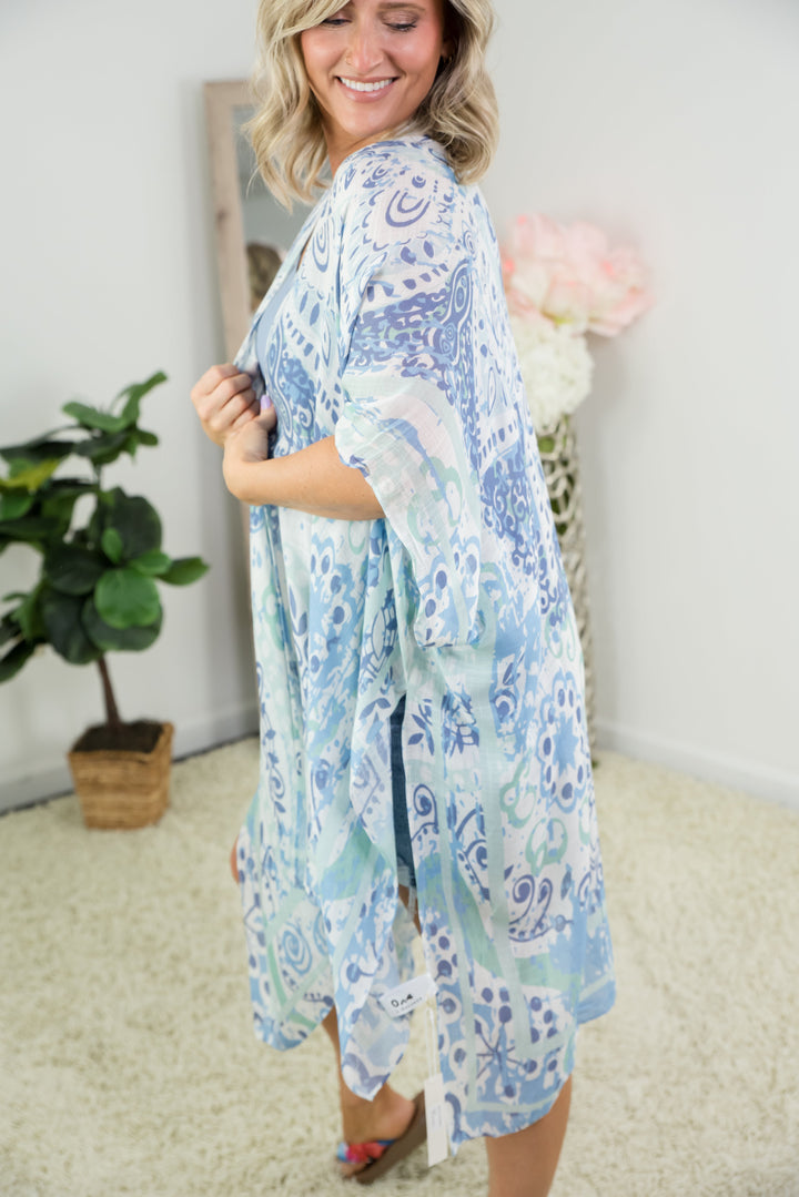 Forever Blue Kimono-Urbanista-Inspired by Justeen-Women's Clothing Boutique