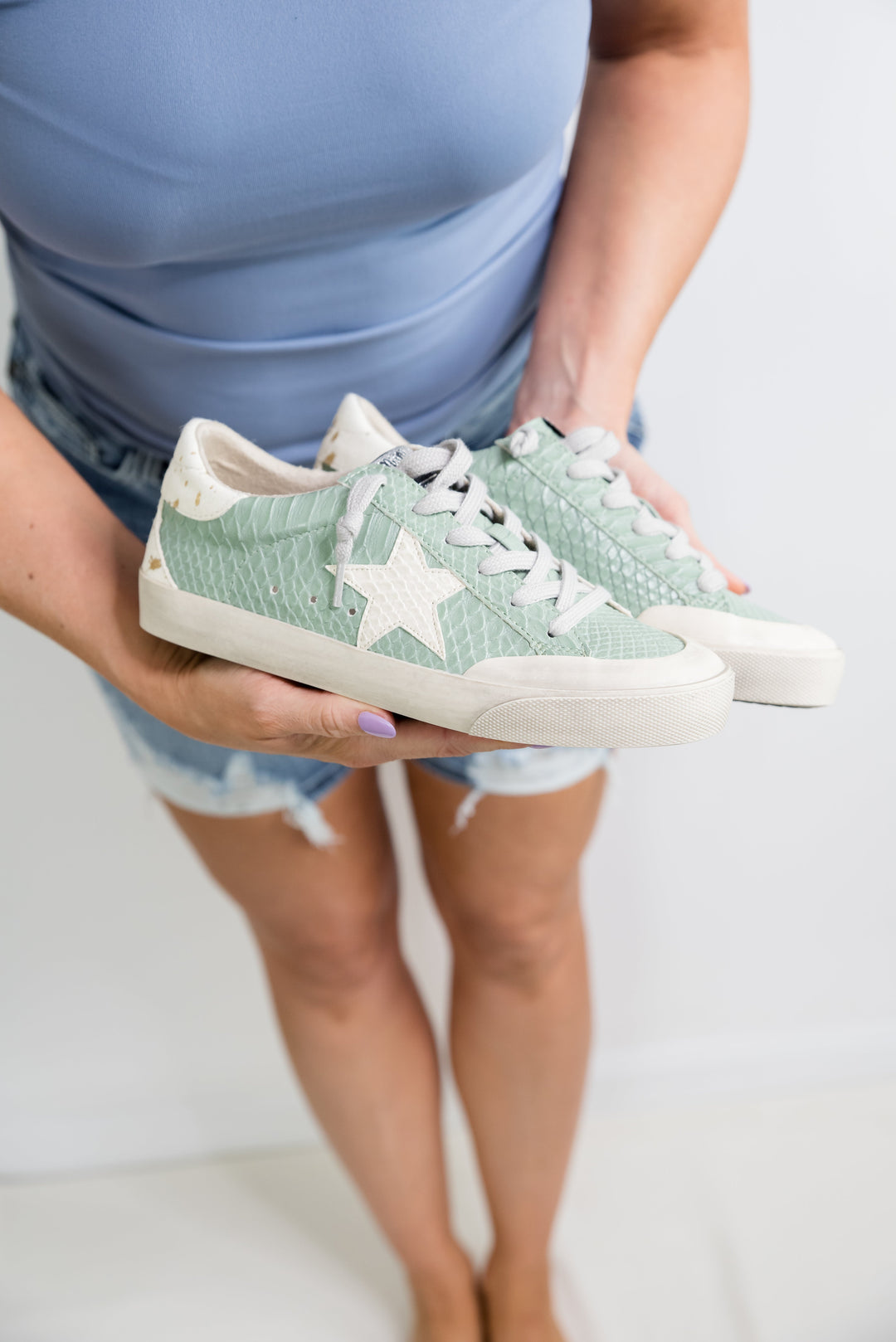 Sadie Sneakers in Green-Miracle Miles-Inspired by Justeen-Women's Clothing Boutique