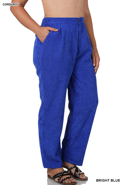 Cindy High Rise Corduroy Pants-Pants-Inspired by Justeen-Women's Clothing Boutique in Chicago, Illinois