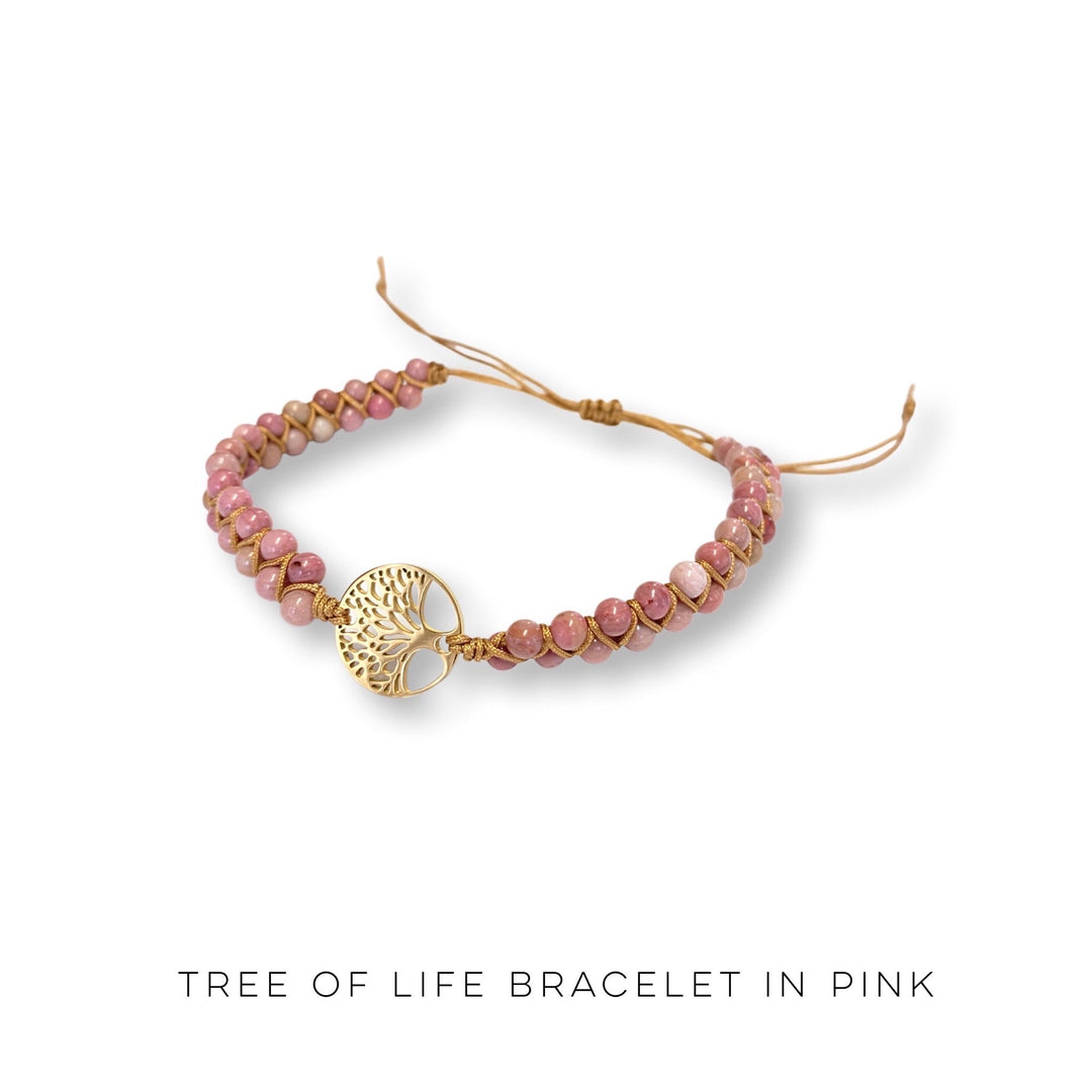 Tree of Life Bracelet in Pink-Julia Rose-Inspired by Justeen-Women's Clothing Boutique